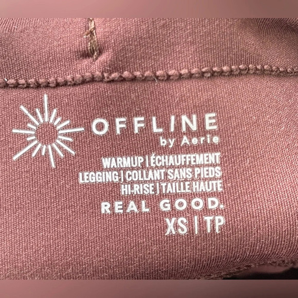 OFFLINE By Aerie Warm Up Quarter Zip Hi Rise Size XS LNC - Picture 5 of 5